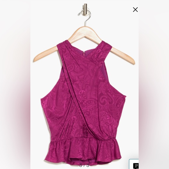 Veronica Beard Kailani Silk Blend Crop Top. Size 8 - Picture 3 of 11